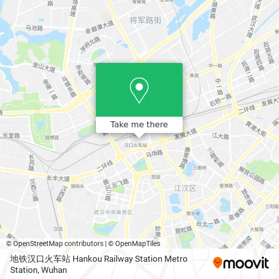 地铁汉口火车站 Hankou Railway Station Metro Station map