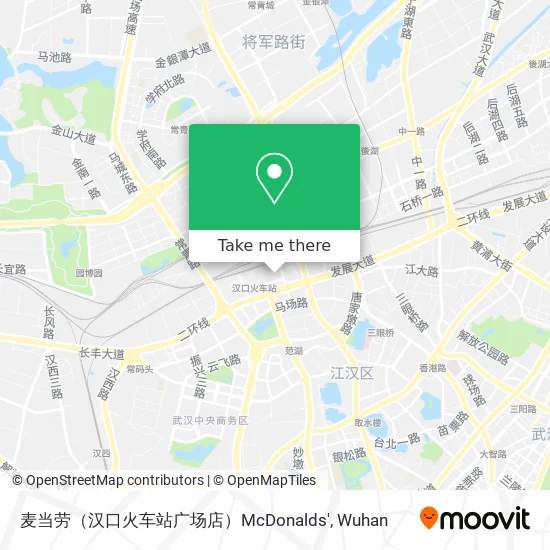 麦当劳（汉口火车站广场店）McDonalds' map