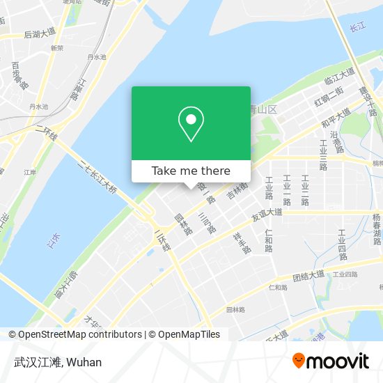 武汉江滩 map