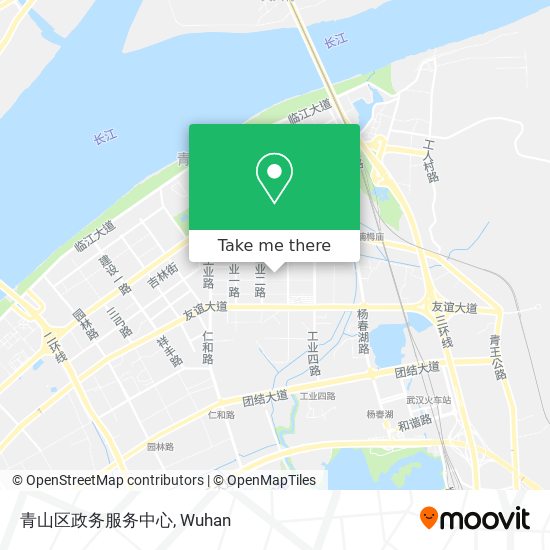 青山区政务服务中心 map