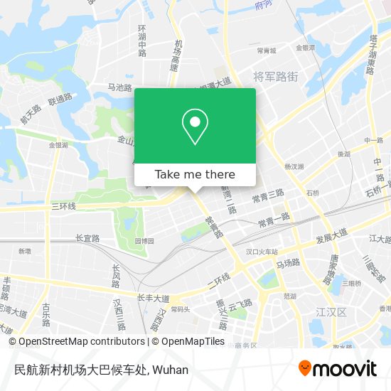 民航新村机场大巴候车处 map