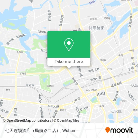 七天连锁酒店（民航路二店） map