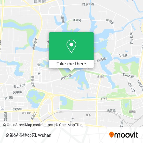 金银湖湿地公园 map