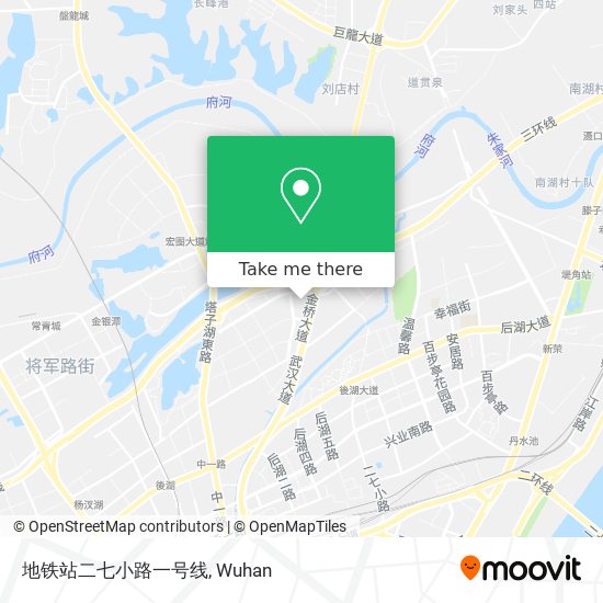 地铁站二七小路一号线 map