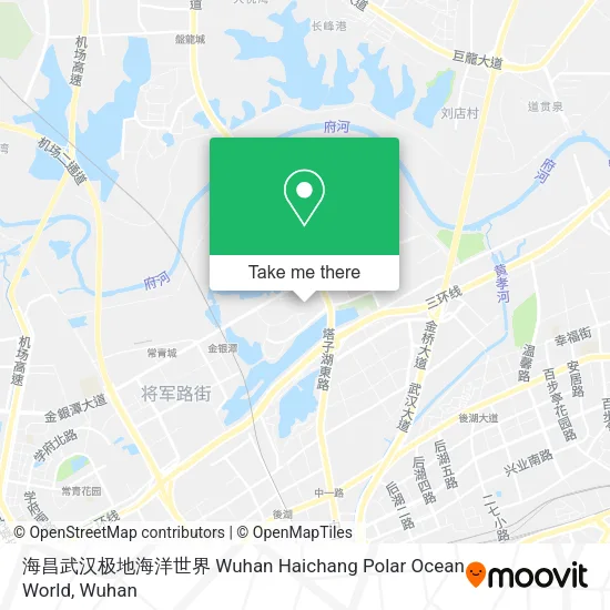 海昌武汉极地海洋世界 Wuhan Haichang Polar Ocean World map