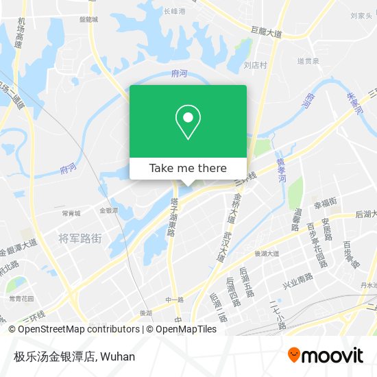 极乐汤金银潭店 map