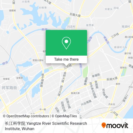 长江科学院 Yangtze River Scientific Research Institute map