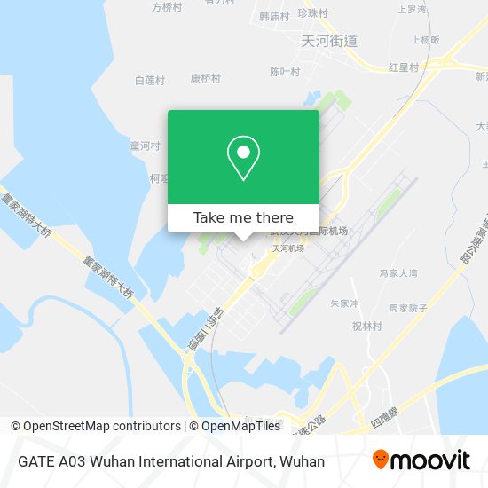 GATE A03 Wuhan International Airport map