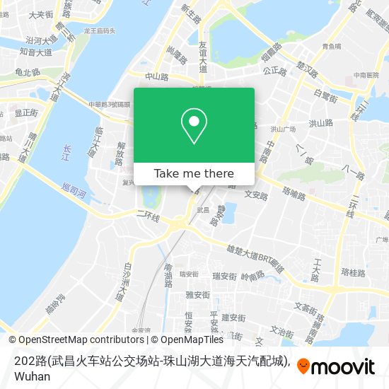 202路(武昌火车站公交场站-珠山湖大道海天汽配城) map