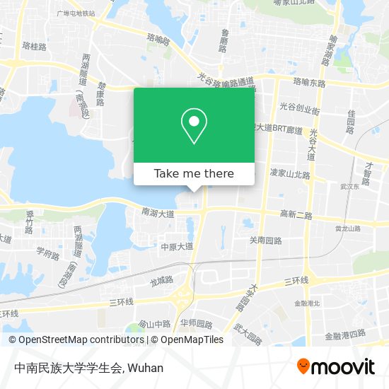 中南民族大学学生会 map