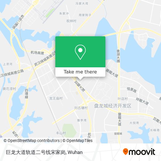 巨龙大道轨道二号线宋家岗 map