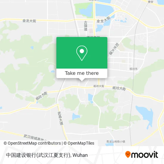 中国建设银行(武汉江夏支行) map