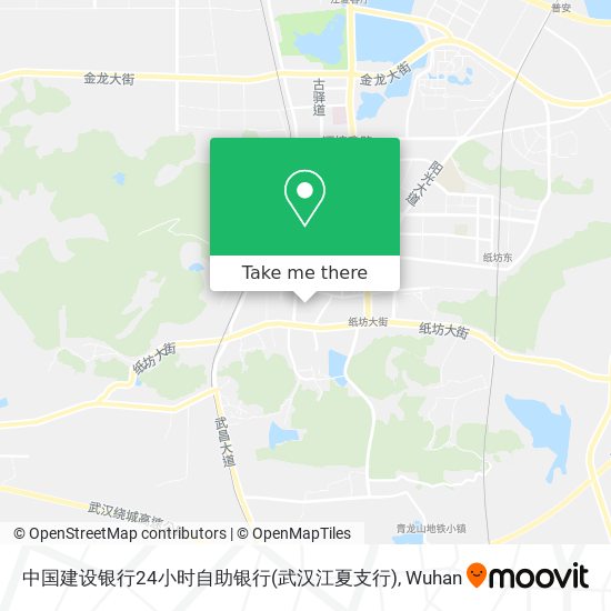中国建设银行24小时自助银行(武汉江夏支行) map