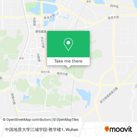 中国地质大学江城学院-教学楼1 map