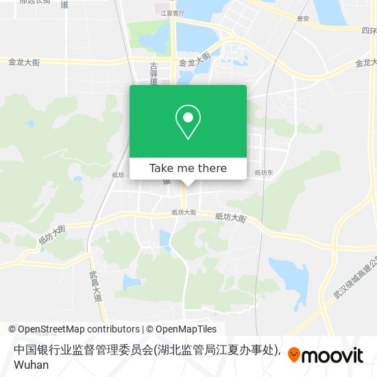 中国银行业监督管理委员会(湖北监管局江夏办事处) map