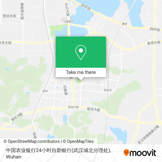 中国农业银行24小时自助银行(武汉城北分理处) map
