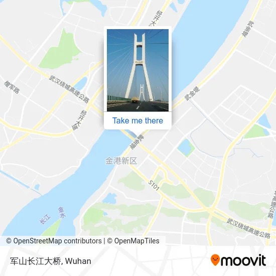 军山长江大桥 map