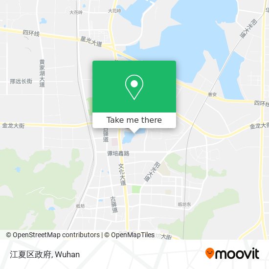 江夏区政府 map