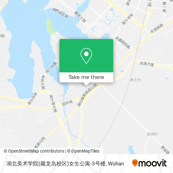 湖北美术学院(藏龙岛校区)女生公寓-3号楼 map