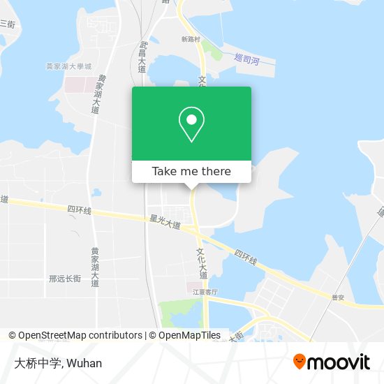 大桥中学 map