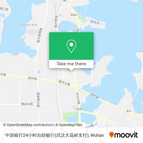 中国银行24小时自助银行(武汉大花岭支行) map