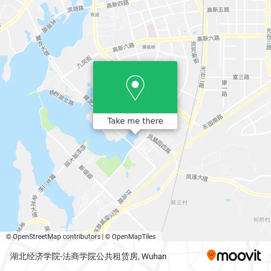 湖北经济学院-法商学院公共租赁房 map