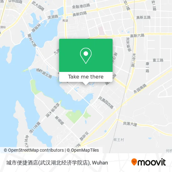 城市便捷酒店(武汉湖北经济学院店) map