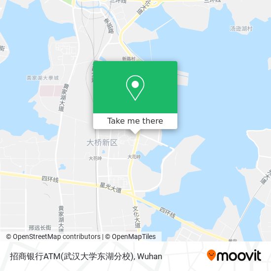 招商银行ATM(武汉大学东湖分校) map