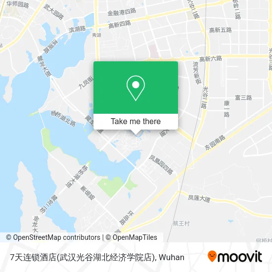 7天连锁酒店(武汉光谷湖北经济学院店) map