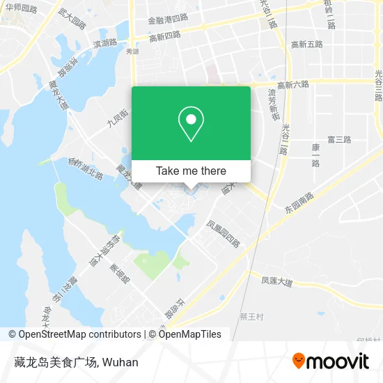 藏龙岛美食广场 map
