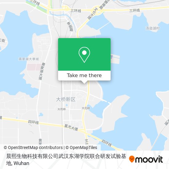 晨熙生物科技有限公司武汉东湖学院联合研发试验基地 map