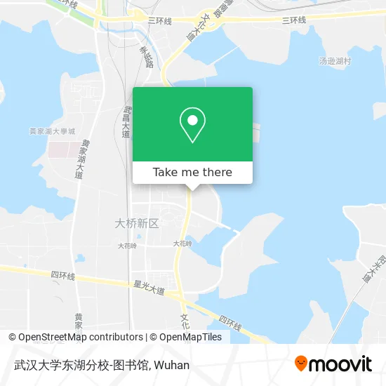 武汉大学东湖分校-图书馆 map