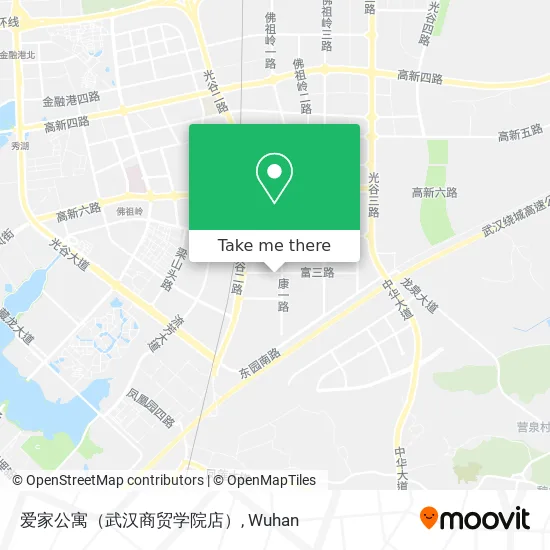 爱家公寓（武汉商贸学院店） map