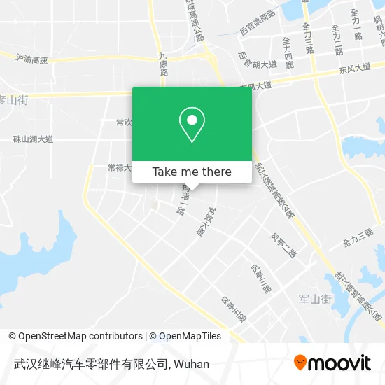 武汉继峰汽车零部件有限公司 map
