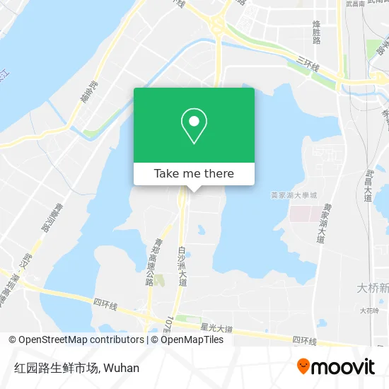 红园路生鲜市场 map