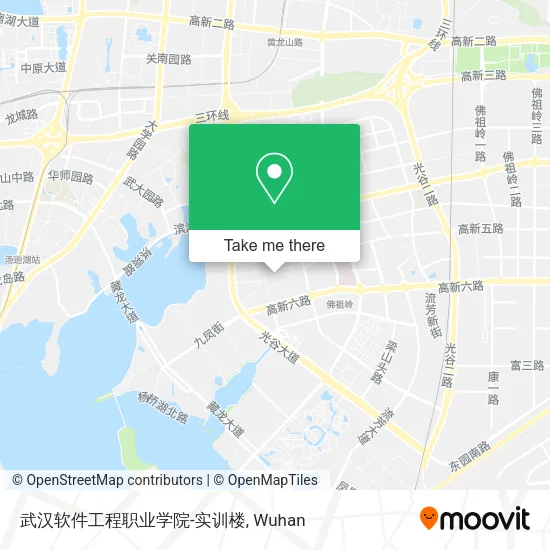 武汉软件工程职业学院-实训楼 map