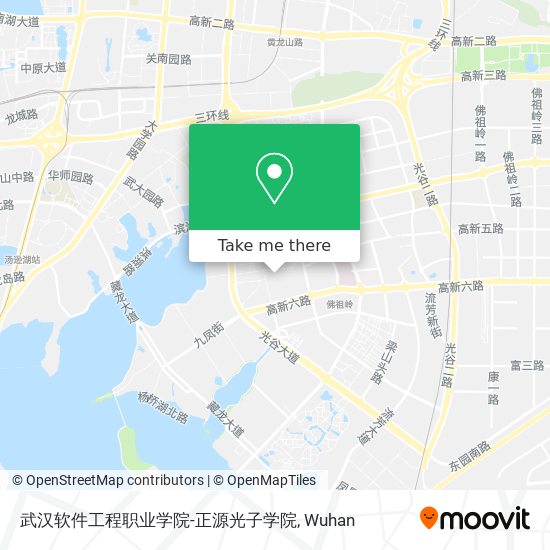 武汉软件工程职业学院-正源光子学院 map