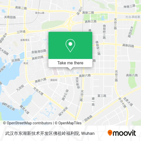 武汉市东湖新技术开发区佛祖岭福利院 map