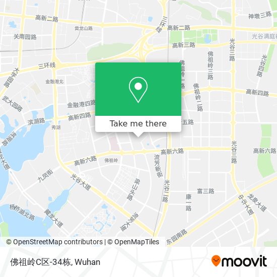 佛祖岭C区-34栋 map