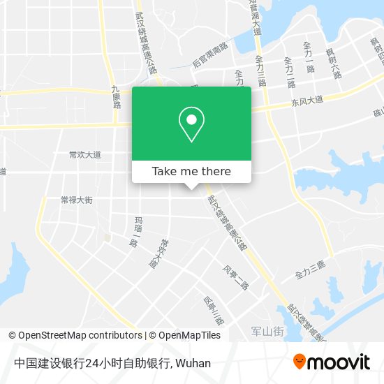 中国建设银行24小时自助银行 map