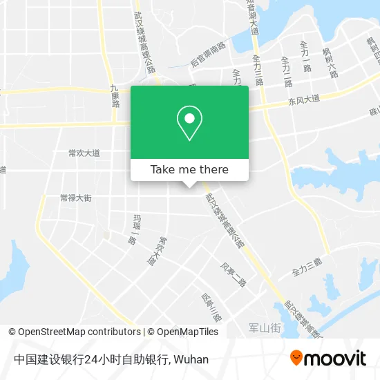 中国建设银行24小时自助银行 map