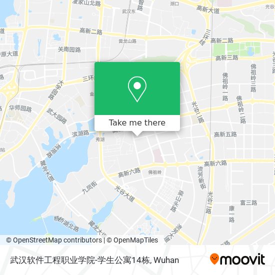 武汉软件工程职业学院-学生公寓14栋 map