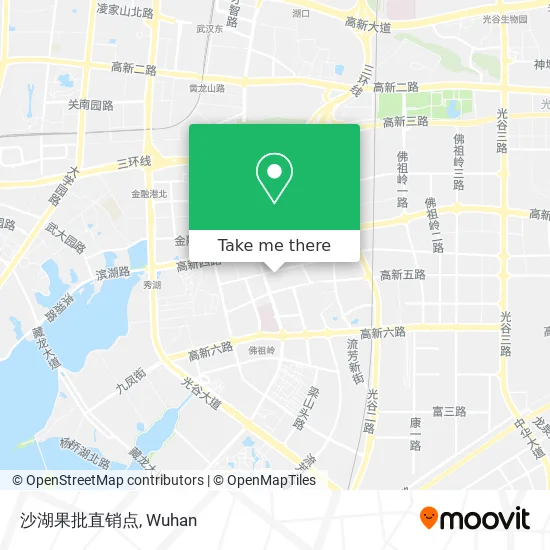 沙湖果批直销点 map