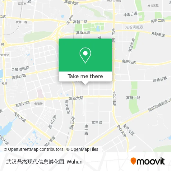 武汉鼎杰现代信息孵化园 map