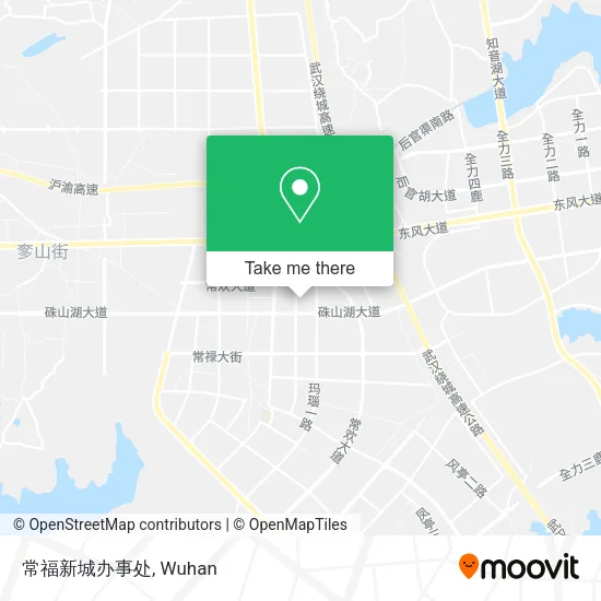 常福新城办事处 map