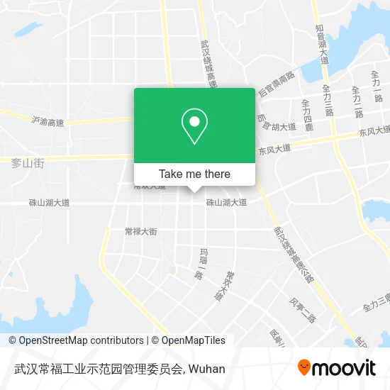 武汉常福工业示范园管理委员会 map