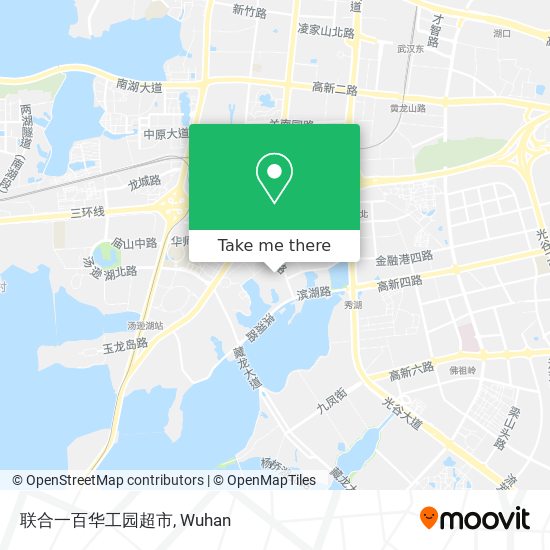 联合一百华工园超市 map