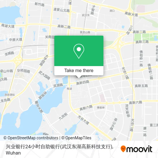 兴业银行24小时自助银行(武汉东湖高新科技支行) map