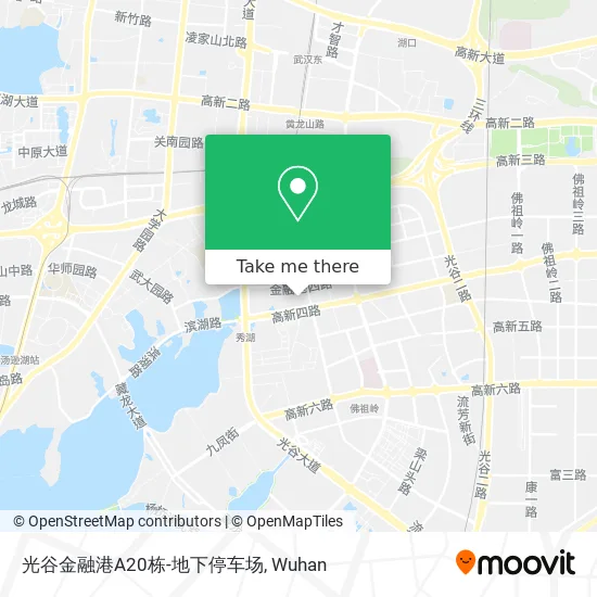 光谷金融港A20栋-地下停车场 map