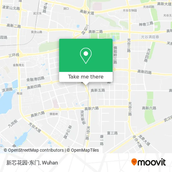 新芯花园-东门 map